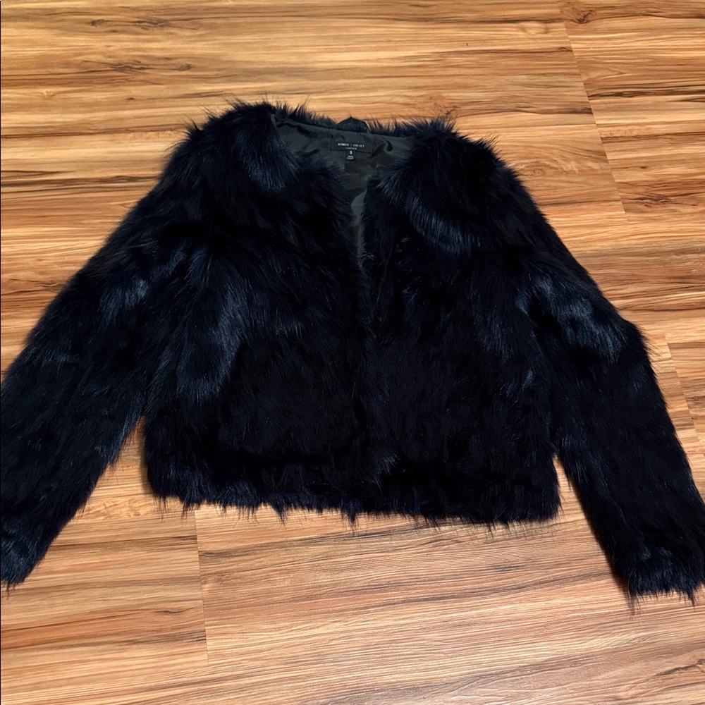 Women's Black Faux Fur Jacket